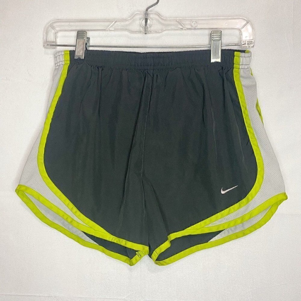 Nike Running Shorts Charcoal Athletic Built it Liner Drawstring Sz Small 3”